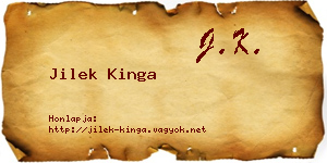Jilek Kinga névjegykártya